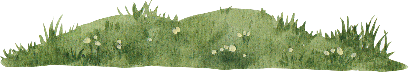 Green Grass Landscape Watercolor 